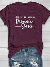 Baseball-Saison-T-Shirt